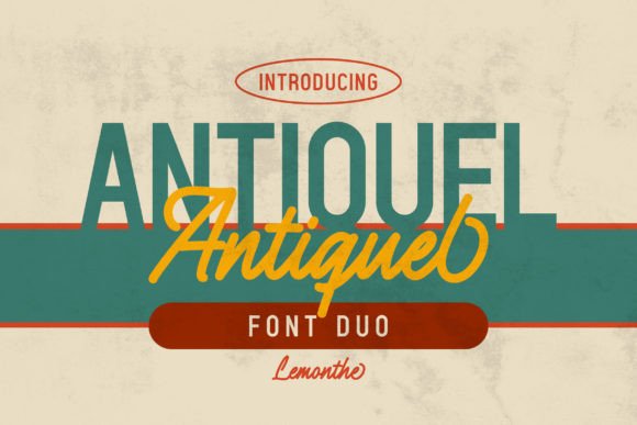 Antiquel: Where Modern Sans-Serif Meets Classic Script