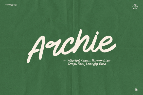 Archie: The Handwritten Script Font with Effortless Charm