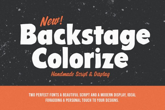 Backstage Colorize: The Hand-Brush Typeface for Authentic Design