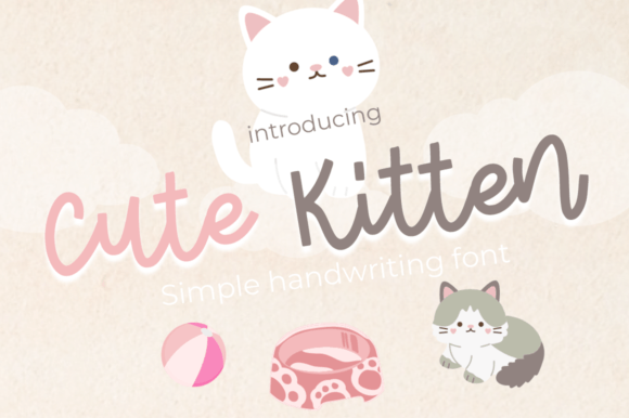 Cute Kitten: A Script Font for Effortless Elegance