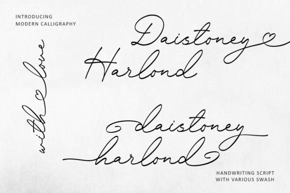 Daistoney Harlond: Where Modern Swashes Meet Timeless Design