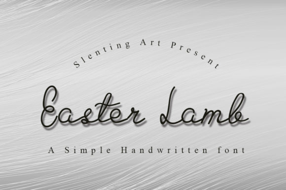 Easter Lamb: A Script Font for Whimsical Projects