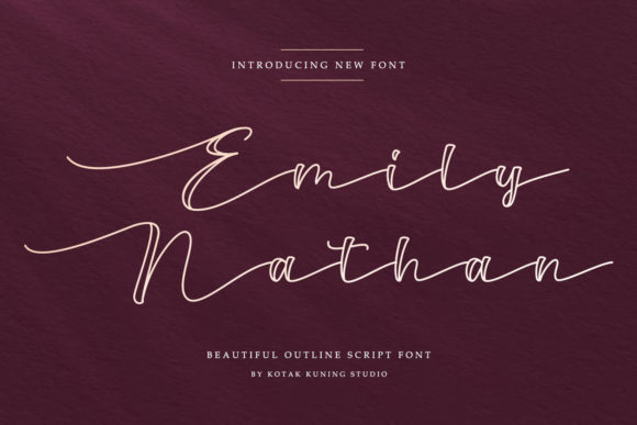 Emily Nathan: A Sweet Script Font for Modern Designs