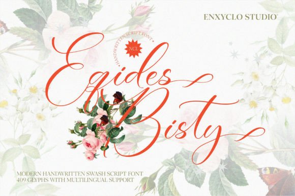Eqides Bisty: The Handwritten Swash Font for Modern Projects