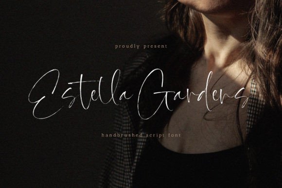 Estella Gardens: Crafting Visual Poetry with a Hand-Brushed Script Font