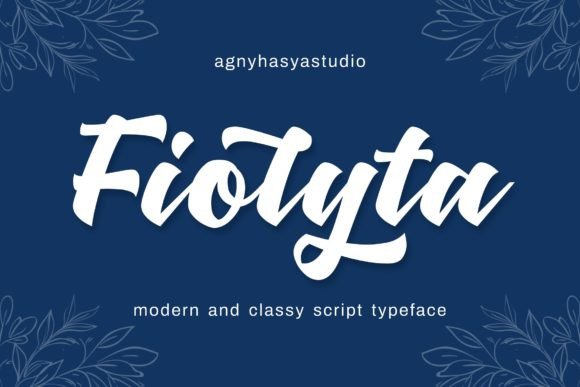 Fiolyta: A Modern Script for Elegant Branding