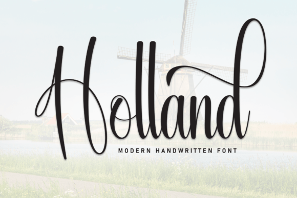 Holland and Holland: A Stylish Script Font for Elegant Designs