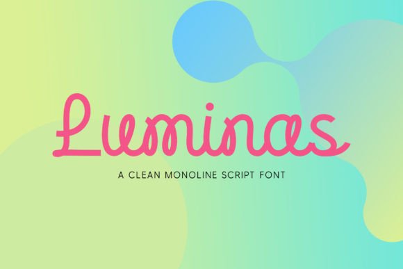 Luminas: A Modern Script Font for Striking Design