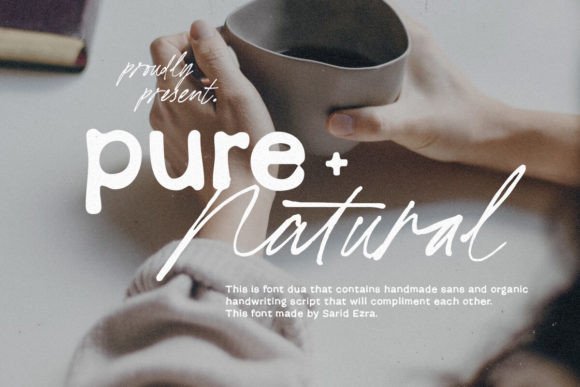Pure Nature Font Duo: Blending Organic Style with Modern Clarity