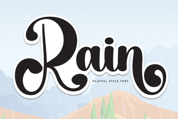 Rain: A Script Font for Handwritten Elegance