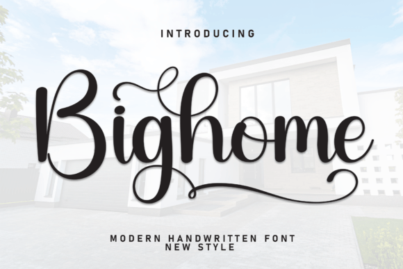 The Graceful Dance of Bighome: A Script Font for Modern Elegance