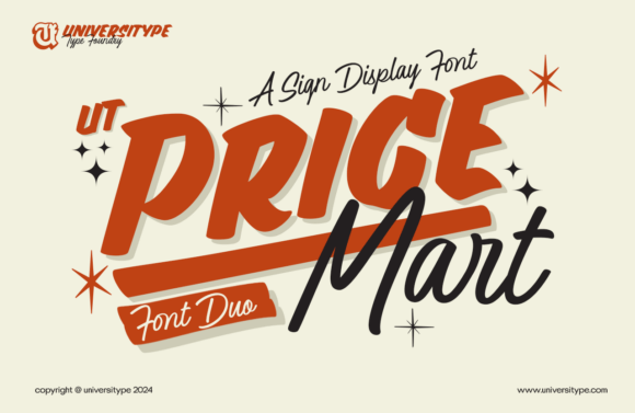 UT Price Mart Duo: A Font Pairing for Bold Brands